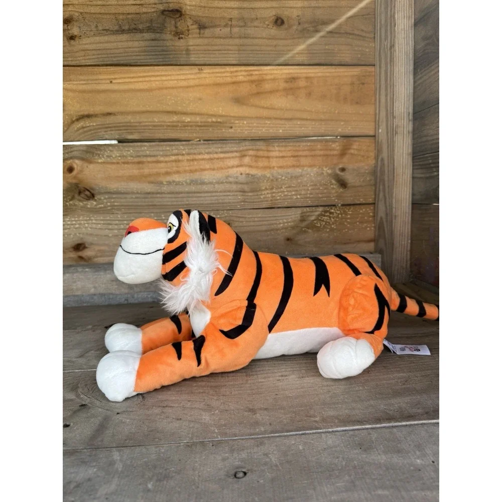 Disney Store‎ Aladdin Jasmine's Tiger RAJAH Laying Down Plush Stuffed Animal 14